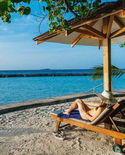 Beach Relaxation & Swimming